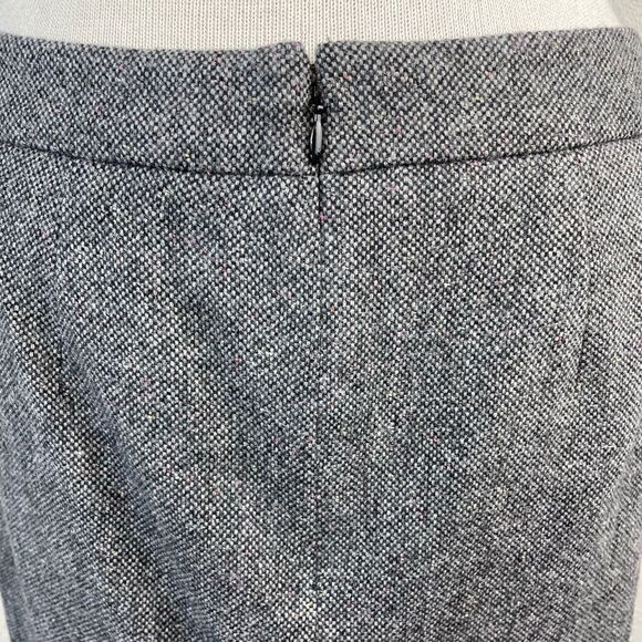 Loft Gray Wool Blend Midi Skirt Size 10 Petite EUC - Picture 6 of 8
